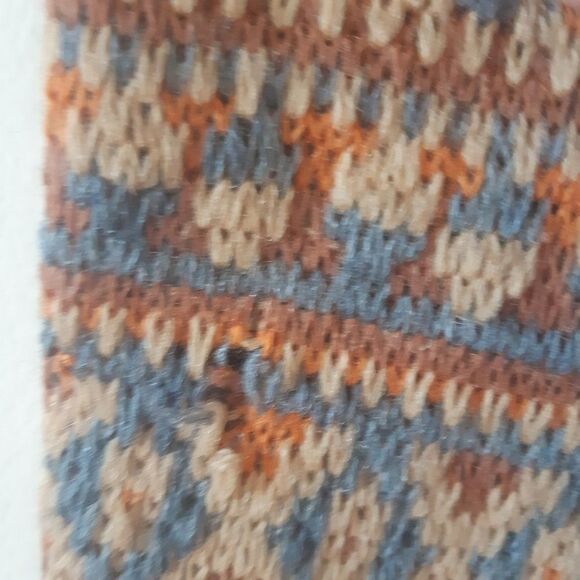 Vintage Knit Patterned Fringe Vest - Picture 6 of 7